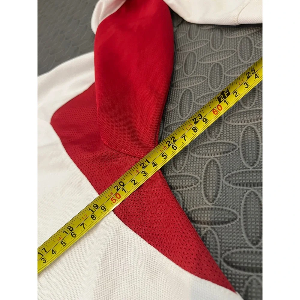Adidas NC State Wolfpack Polo Mens S White Red Long Sleeve ClimaCool NCAA‎ - Picture 9 of 9